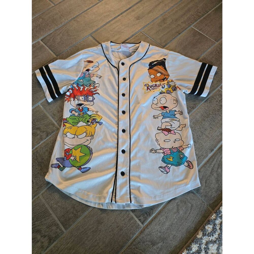 Unisex Rugrats Baseball Jersey Nickelodeon Size Medium 90s‎ TV